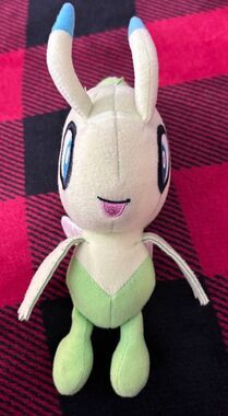 2010 Rare Takara Tomy Celebi Plush No Voicebox 7.5" Pokemon Cute Stuffed Toy